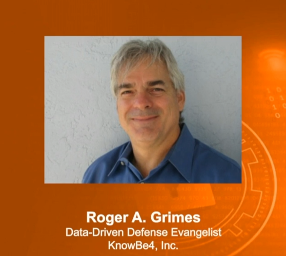 Roger Grimes, Cybersecurity and cybercrime expert at KnowBe4