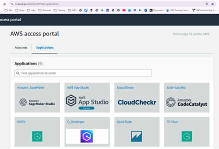 AWS access portal