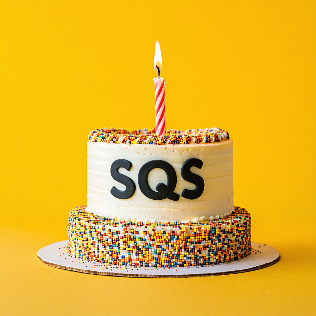 SQS birthday cake